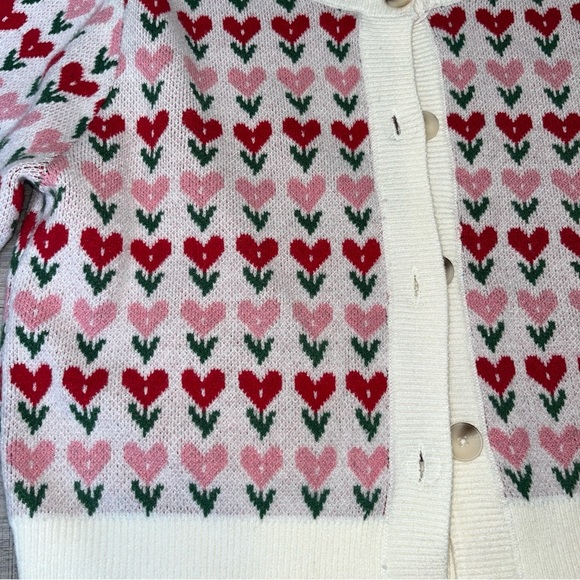 Jessica Simpson Pastel Multicolor Knit Cardigan - Super Soft Office Lagonlook - Picture 6 of 12